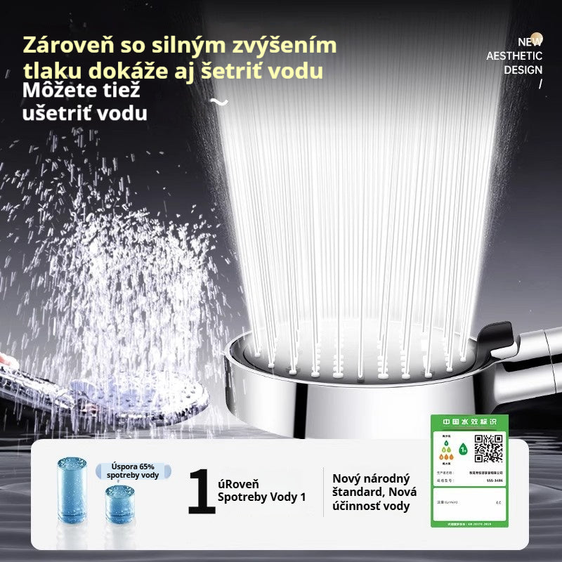 💦🚿 2025 Úplne Nová Inovácia: Vysokotlaková Sprchová Hlavica so 6 Nastaveniami pre Kúpeľňový Ohrievač Vody