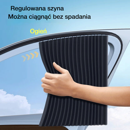 【Zestaw 4 sztuk】 Przesuwne zasłony przeciwsłoneczne do szyb samochodowych | Izolacja cieplna