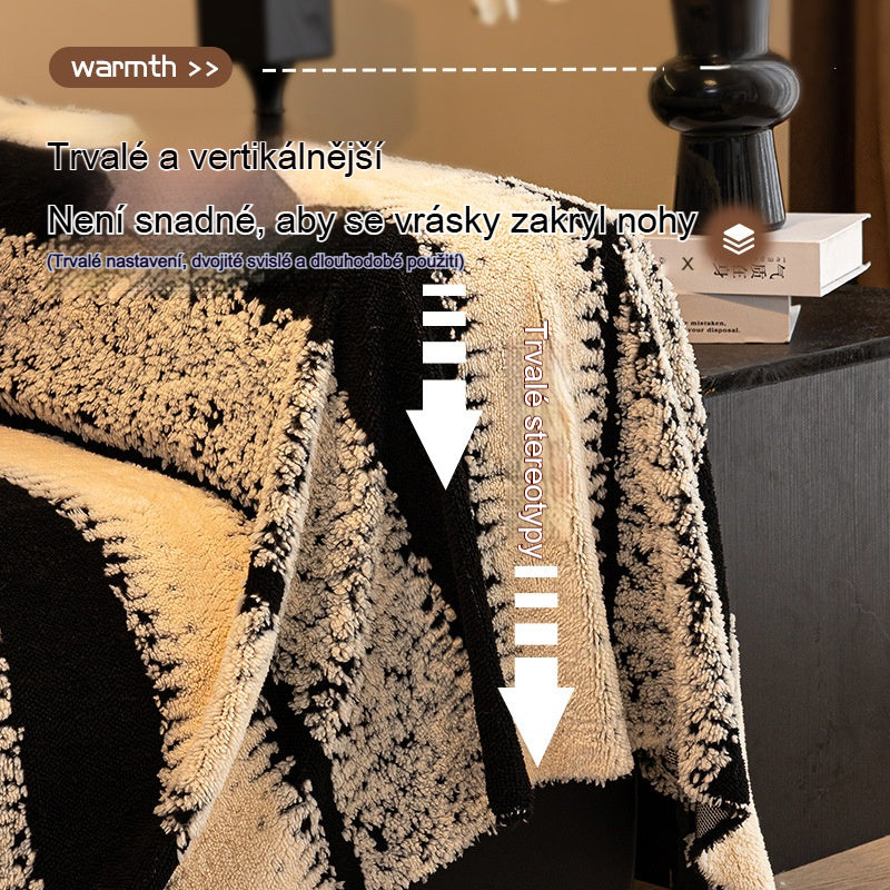 🛋️Speciální vánoční nabídka pro ranní ptáčata:🎉 Měkký a protiskluzový plyšový potah na pohovku🍂【180*150 cm】
