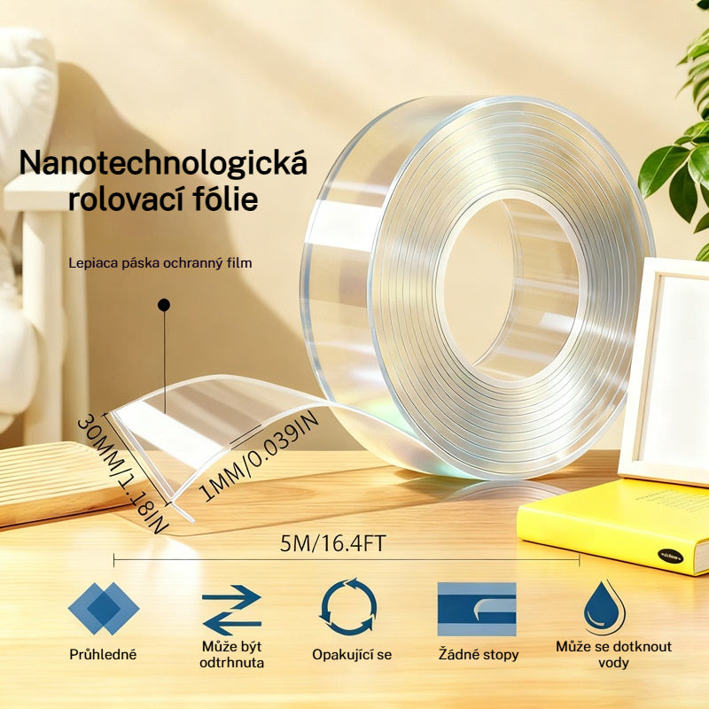 💧 【2 kusy】Oboustranná nano lepicí páska s vysokou přilnavostí, průhledná akrylová páska, voděodolná a odolná vůči prachu