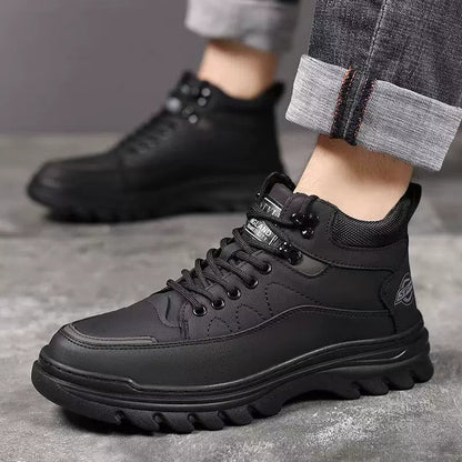 Nowe zimowe męskie buty sportowe, wygodne i lekkie, z polarową podszewką dla dodatkowego ciepła.【39-44】