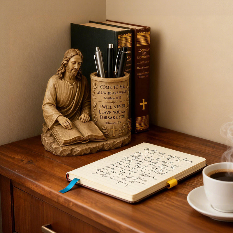 📜 ✏️Novo držalo za biblijska peresa, ročno izdelan okras iz smole, vintage dekoracija