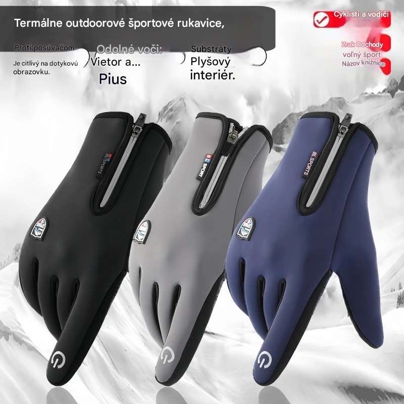 🔥❄️⛷️2 páry【Kúpte 1, 1 dostanete zadarmo】Jesenné a zimné cyklistické, horolezecké, lyžiarske rukavice, vodeodolné, vetruodolné flísové rukavice🧤