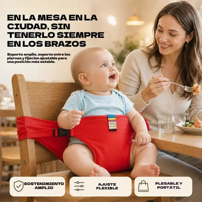 👶✨Cinturón de Seguridad Portátil para Trona de Bebé | Arnés Universal para Silla de Comida Infantil | Ideal para Viajes y Salidas con Niños
