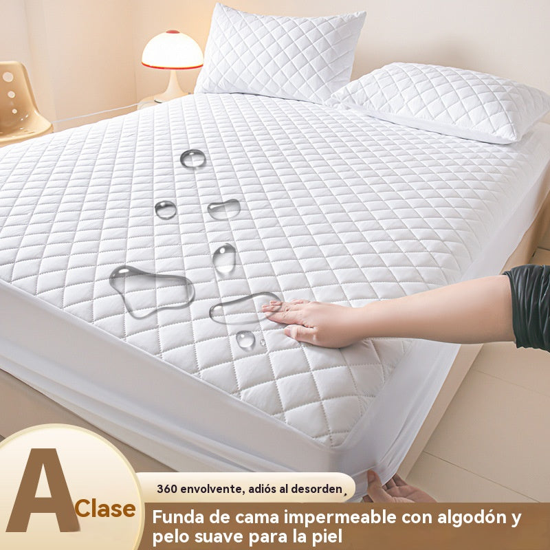 🛏️【150*200cm y 150*200cm】Cubierta de pañal impermeable y a prueba de polvo con relleno de algodón