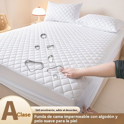 🛏️【150*200cm y 150*200cm】Cubierta de pañal impermeable y a prueba de polvo con relleno de algodón