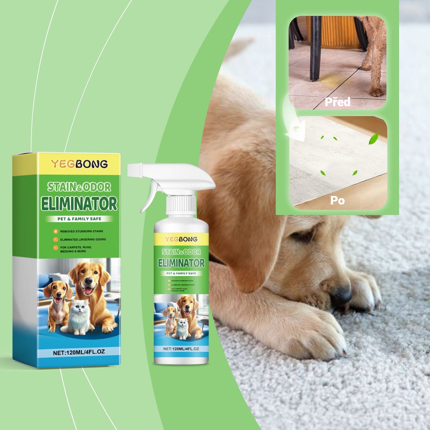 ✨【Kupte 1 a získejte 1 zdarma】🐶🐱 Odstraňovač skvrn pro domácí mazlíčky (kočky a psy)