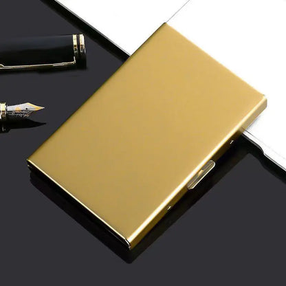 🛡️✨ Držač kartica od nehrđajućeg čelika s RFID zaštitom – novčanik za kartice otporan na demagnetizaciju, kompaktan i praktičan za nošenje 💳