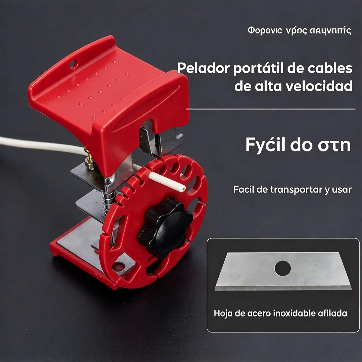 🔧 Herramienta manual universal para pelar cables rápidamente: portátil e ideal para uso doméstico