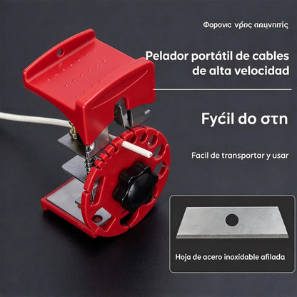 🔧 Herramienta manual universal para pelar cables rápidamente: portátil e ideal para uso doméstico