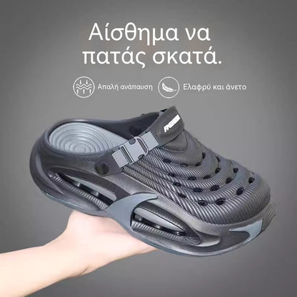 👟50% ZĽAVA🌬️Pánske sandále 2 v 1 na všeobecné použitie - hrubá podrážka z EVA, protišmykové a extrémne ľahké, priedušné🏃‍♂️
