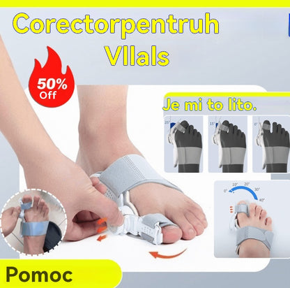 【Kúpte 1 a dostanete 1 zadarmo】Nastaviteľný korektor pre palce na nohách, pre hallux valgus