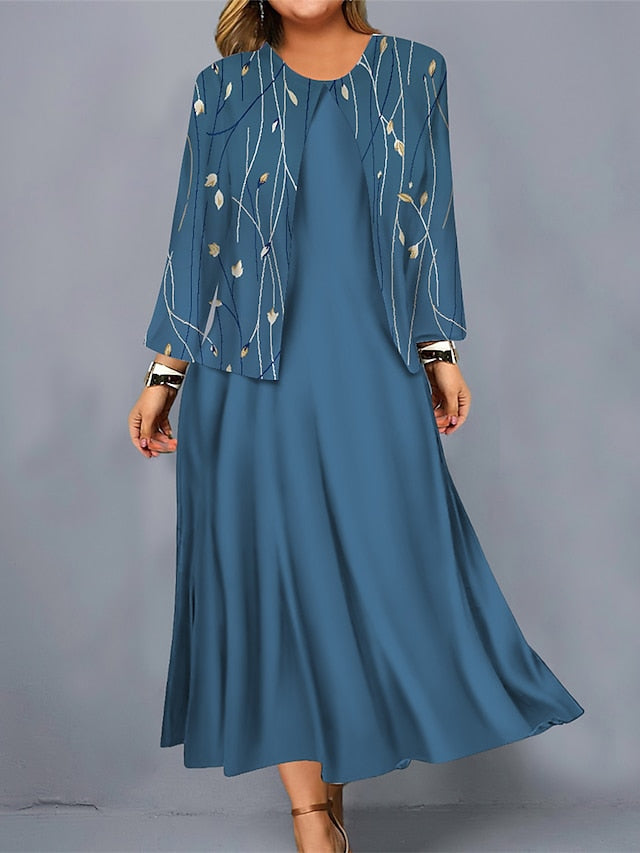 👗🎀[S-3XL] 2025 nova cvjetna haljina kratka jakna modno ležerno odijelo