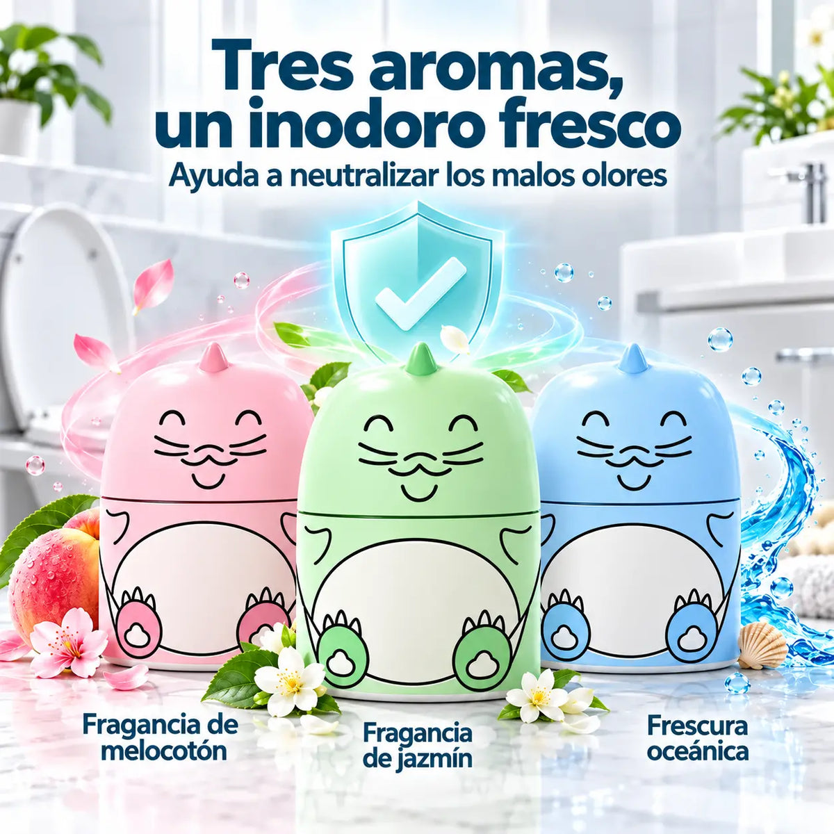 ¡Consigue un limpiador de inodoros a mitad de precio! 💥 【Set de 3】 Una unidad dura 2.000 descargas: despídete de la limpieza manual del inodoro. ❤