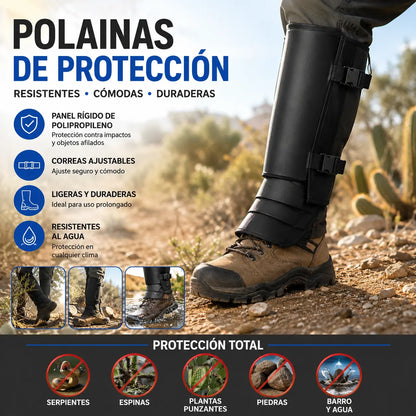 📢📢 ¡50% DE DESCUENTO!🚶‍♂️Polainas unisex ajustables para exteriores, a prueba de serpientes, hechas de tela duradera y resistente a la abrasión, adecuadas para la caza y el senderismo.