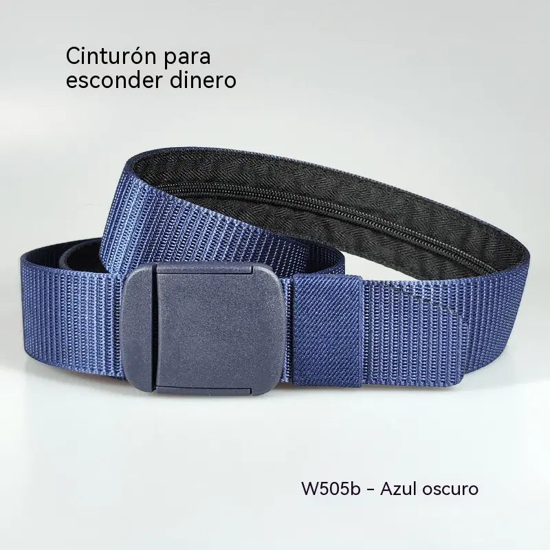 🔥【Compra 1 y llévate 1 gratis】🔥【Longitud： 130 cm】Cinturón de viaje táctico con bolsillo oculto para dinero