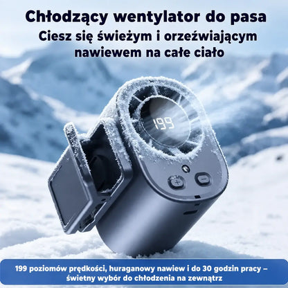 🌀❄Nowy wentylator USB o dużej pojemności z cyfrowym wyświetlaczem LED, do montażu w samochodzie i użytku na zewnątrz