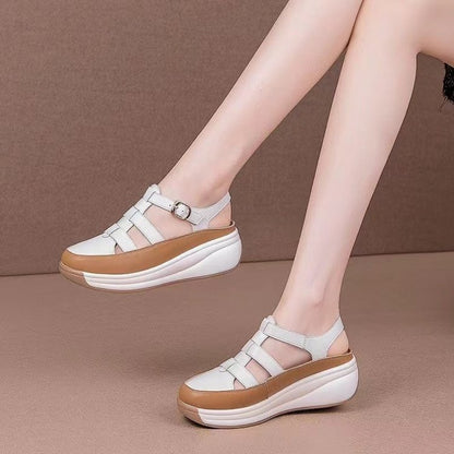 🎁✨【35-40】Sandale casual de vară pentru femei, stil nou 2025, talpă moale antiderapantă, vârf rotund care nu strânge picioarele, confortabile și respirabile 