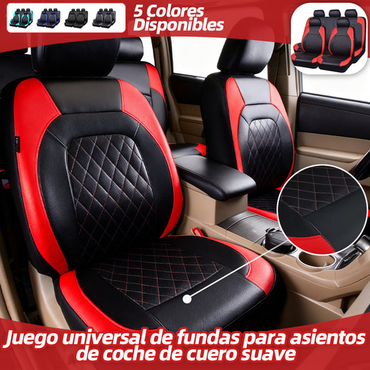 【30% OFF】🚗🚗Juego universal de fundas para asientos de coche de cuero suave