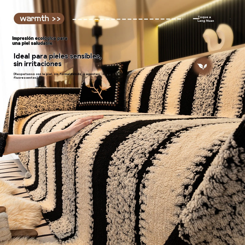 🛋️Speciální vánoční nabídka pro ranní ptáčata:🎉 Měkký, protiskluzový plyšový potah na pohovku🍂