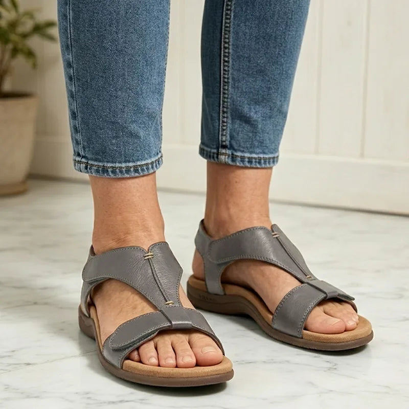 【Tallas 36-43】Sandalias de verano con suela blanda y soporte de arco, casuales y cómodas.