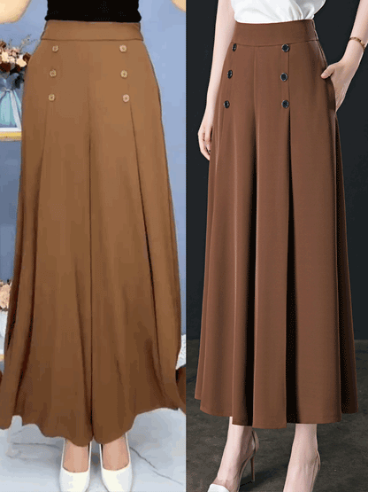 🔥Ofertă limitată în timp🔥 【Cumpără 1, primești 1 gratuit】💖💖 【M-5XL】Fustă de primăvară și vară pentru femei cu talie înaltă și pantaloni largi 2025 