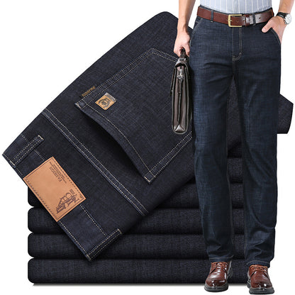🔥 【60–110 KG】👖👖 Pánske rifle, jednoduché, casual, univerzálne, vo veľkých veľkostiach