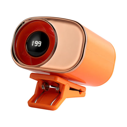 🔥 Ventilador Portátil con Clip Integrado para Cinturón 🏃‍♂️ Ventilador Manos Libres USB con 199 Niveles y Pantalla LED ⚡