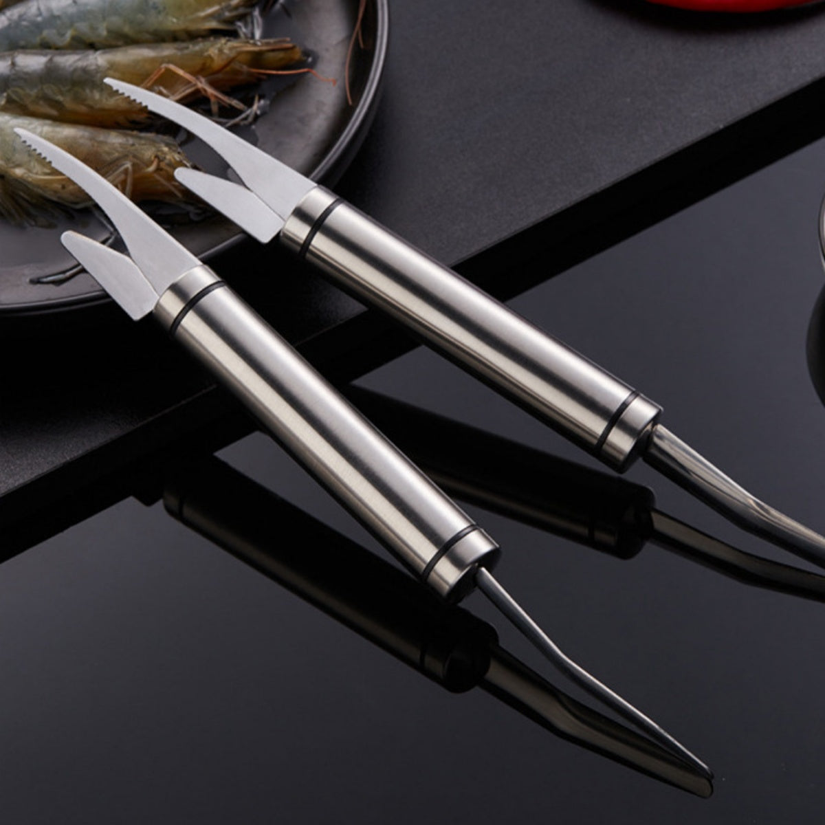 🍤🐟【Kupite 1, dobite 1 gratis】Večnamenski kuhinjski lupilec rib in kozic (nerjaveče jeklo 304)