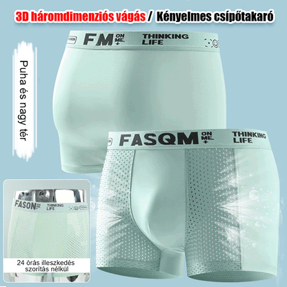 ⏰⏰【6 piezas 34 euros】 Calzoncillos bóxer de malla transpirable de seda helada para hombre