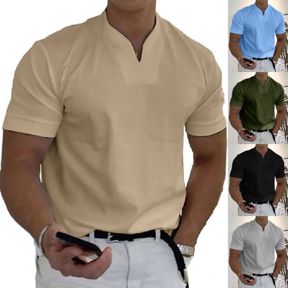 💪-49% OFF【S-5XL】👔Polo deportivo para hombre en tallas grandes, de algodón elástico