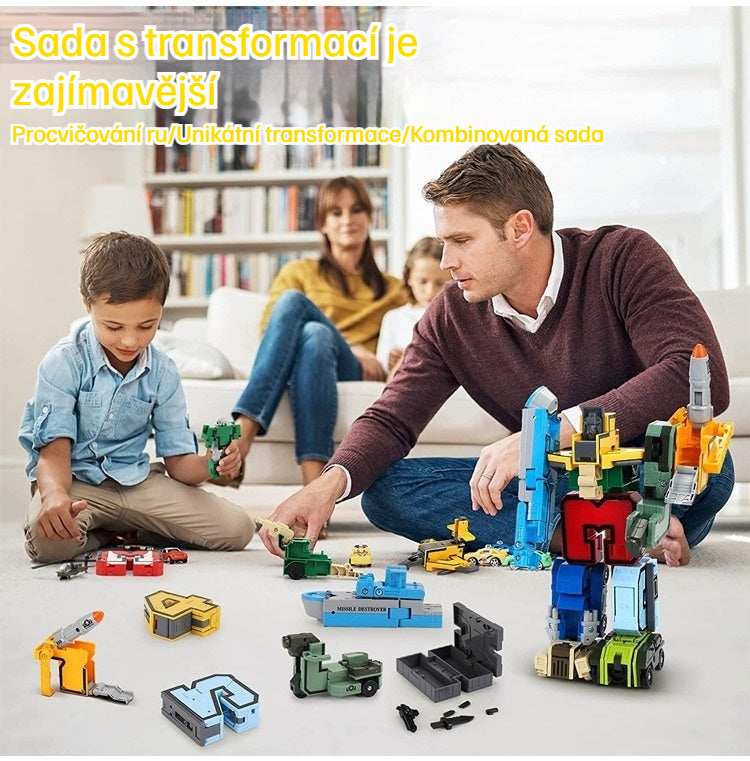 🤖🧩🔥【Bestseller】Časově omezená nabídka 🧒 Digitální transformující se robot pro děti