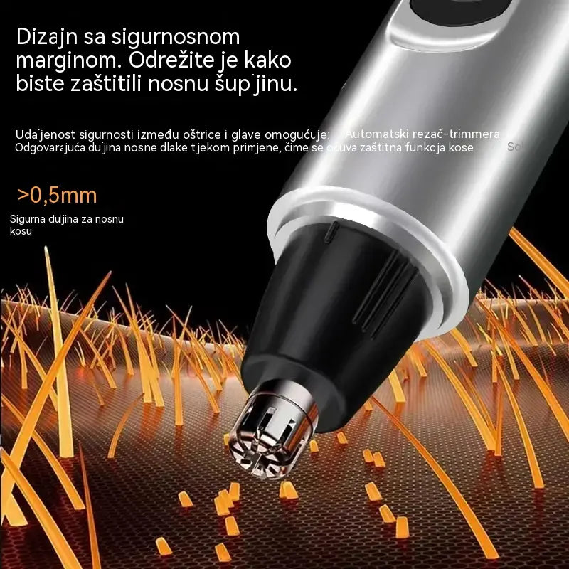 Profesionalni trimer za nos i uši s LED zaslonom, bezbolni putni pokloni za