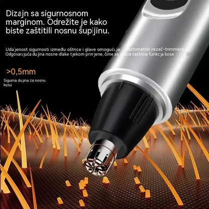 Profesionalni trimer za nos i uši s LED zaslonom, bezbolni putni pokloni za