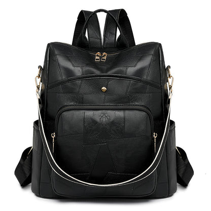 👛Reducere🌟Rucsac nou din piele, cu capacitate mare și design în carouri