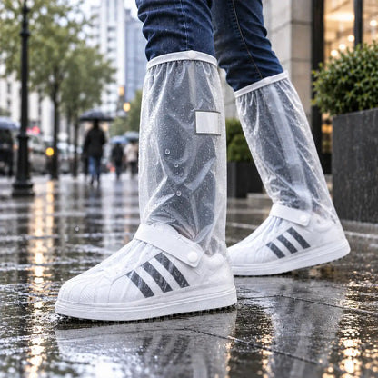 【1 pár】 Zabráňte namočeniu tenisiek! Odolné nepremokavé návleky na topánky: protišmykové a skladacie - ľahko sa nosí v taške 🌧️