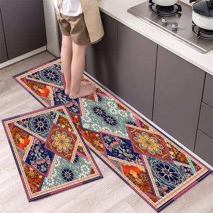 💥49% de descuento 【2 piezas】🌺Alfombra de cocina antideslizante absorbente alfombra de cocina larga【40*60cm+40*120cm】