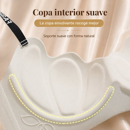 😍【Pack de 3】Sujetador sin aros para mujer, cómodo y sin costuras ❤️【40-85 kg】