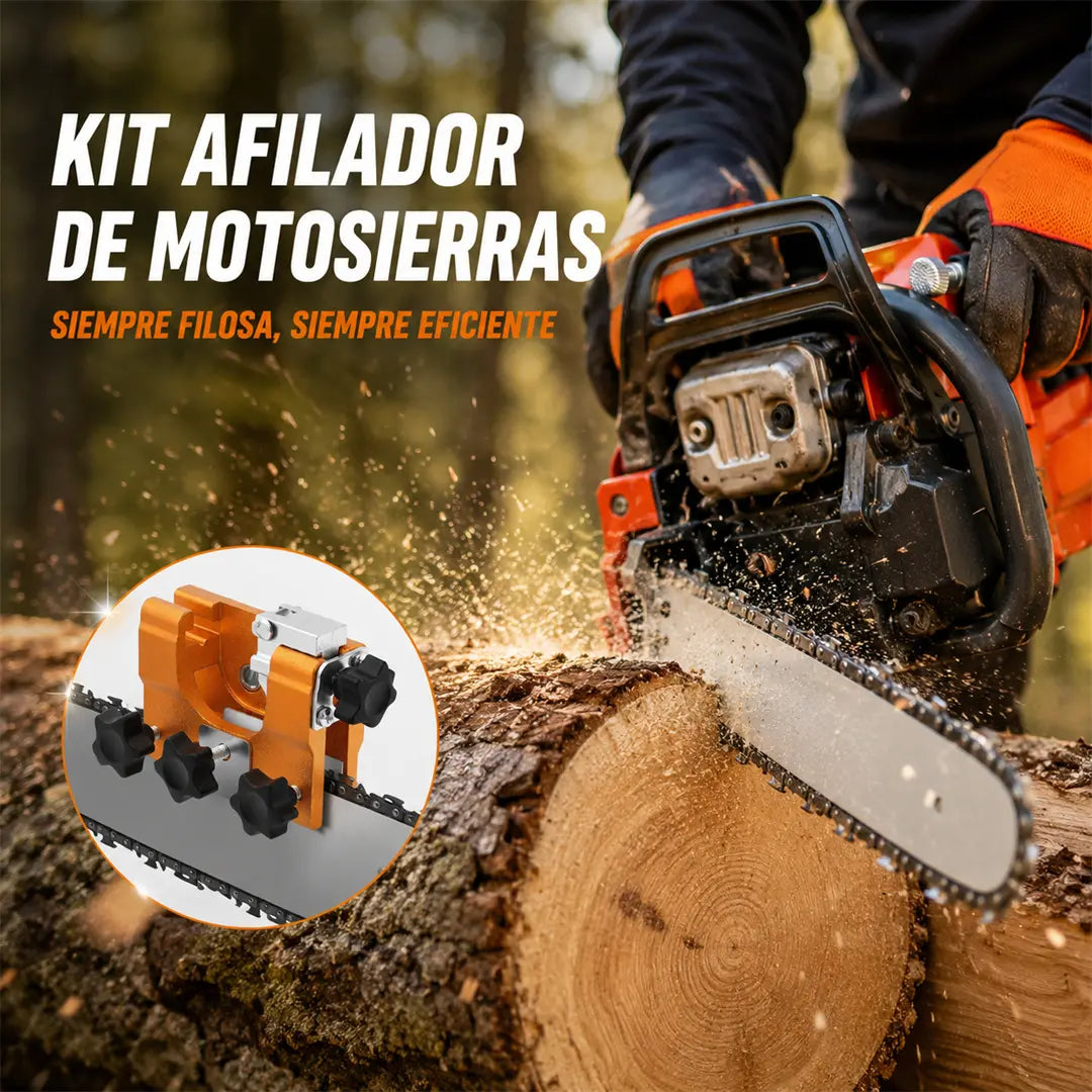 Afilador Profesional de Cadena para Motosierra｜Afilado Rápido y Preciso, Compatible con la Mayoría de Motosierras⚙️