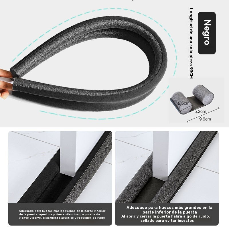 🔥Compre 2  y llévese 2 gratis🔥🚪Banda de sellado al vacío para puertas y partes inferiores, resistente al viento, aislante térmica y resistente al polvo💨
