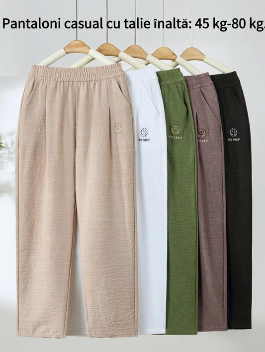 【40-80 KG】Adecuado para cualquier figura Pantalones casuales de verano de nueve minutos de verano