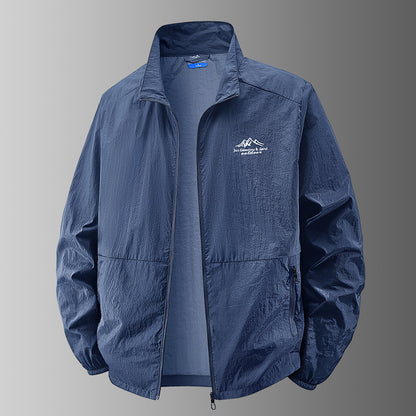 🔥【M-8XL】☀️Chaqueta ligera hombre, cuello alto, anti-viento y UV, ideal para viajes.Nuevos productos -49%