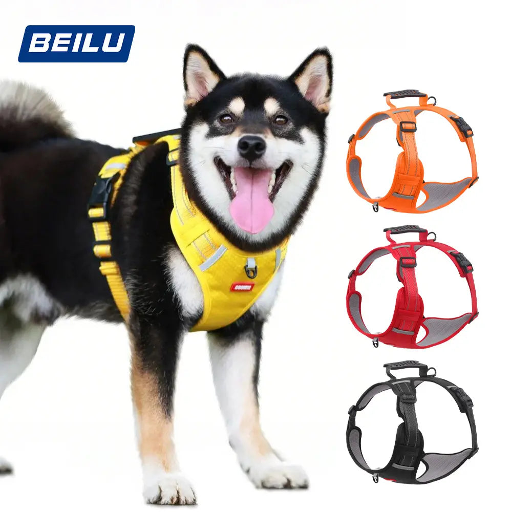 🐶【2.5–45 kg】Nova odsevna oprsnica za pse, proti pobegu, primerna za sprehode na prostem.