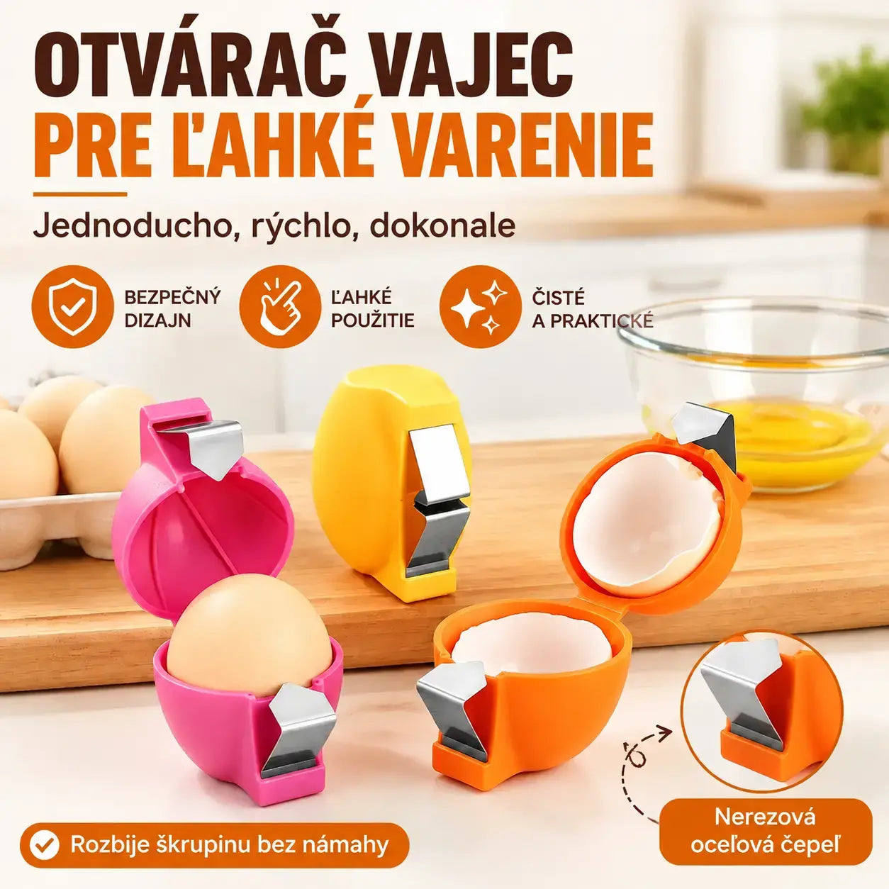 🔥Kúpte 1, získajte 2 zadarmo 🥚 Otvárače vajec