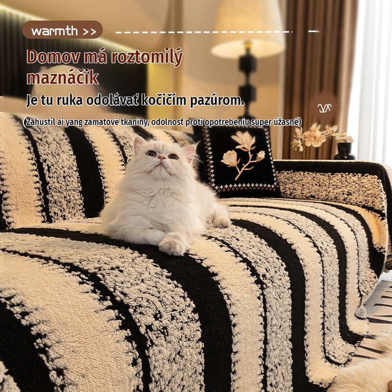 🛋️Špeciálna vianočná ponuka pre ranných vtáčatá:🎉 Mäkký a protišmykový plyšový poťah na pohovku🍂【180*150 cm】