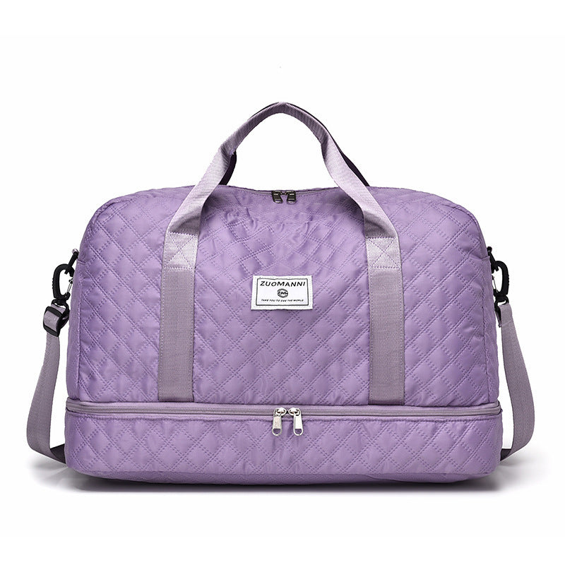 🔥 Elegante bolsa de viaje de gran capacidad con diseño de separación para uso húmedo y seco, adecuada para yoga y fitness