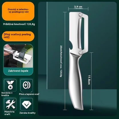 🔥Škrabka z nehrdzavejúcej ocele so zosilneným povrchom na kuchynské použitie.