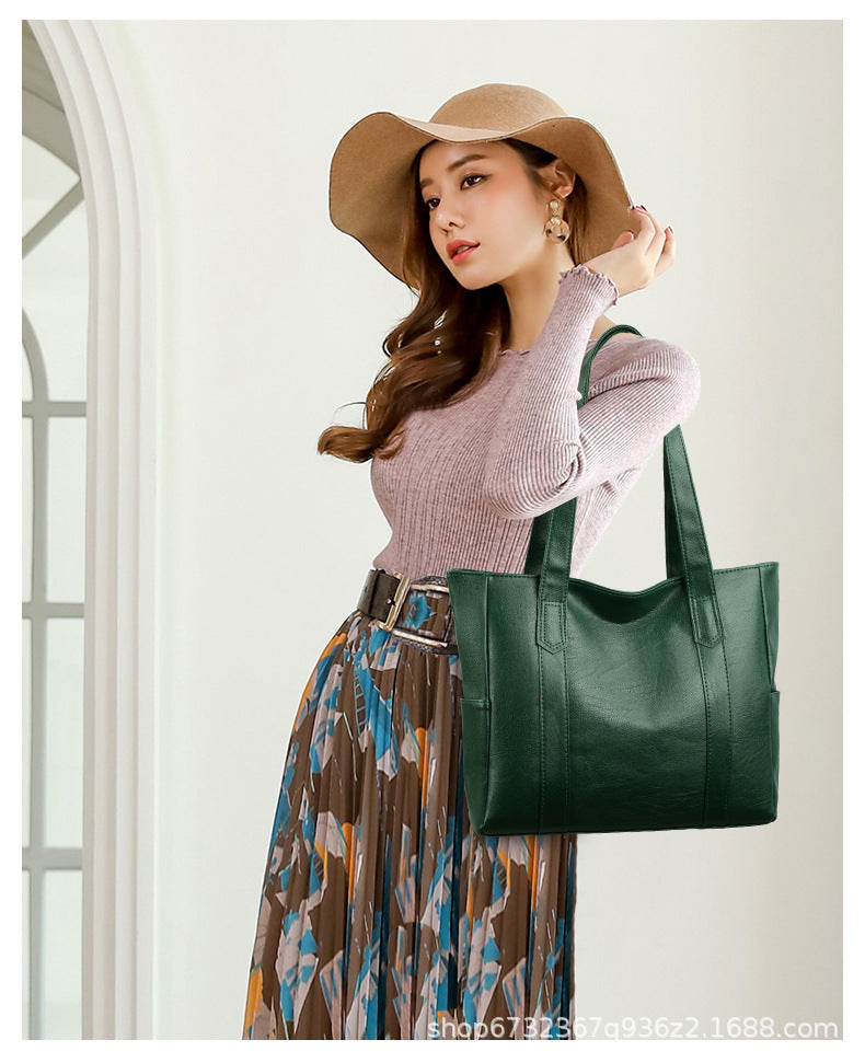 Limitovaná sleva 43 % 👜 Nová módní dámská kabelka z měkké kůže přes rameno✨Ležérní s velkou kapacitou✨