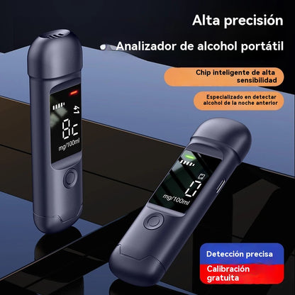 【Versión mejorada】🍷 Medidor de alcohol portátil de alta precisión – Mide tu nivel antes de conducir