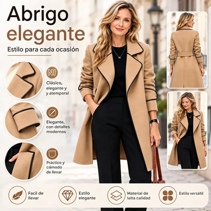 😊👩【50 % popust】【M–4XL】Nov jesensko-zimski plašč/jakna v korejskem slogu – obojestranski kašmir, srednja dolžina